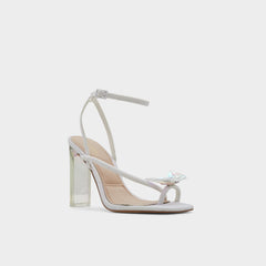 Aldo | Pepela in White - Strappy heeled sandal, Block heel