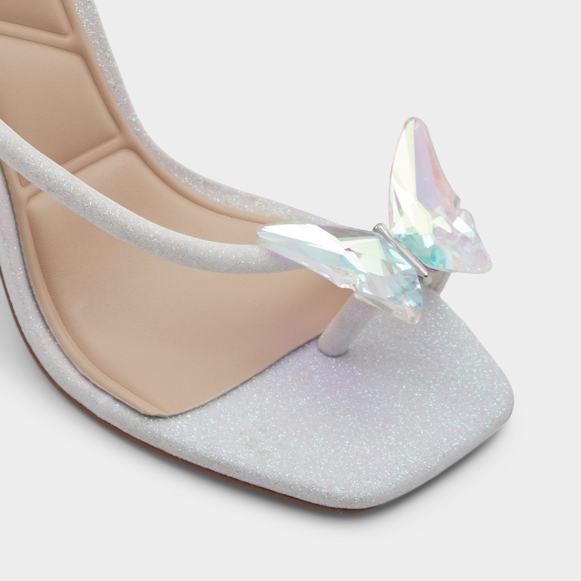 Aldo | Pepela in White - Strappy heeled sandal, Block heel