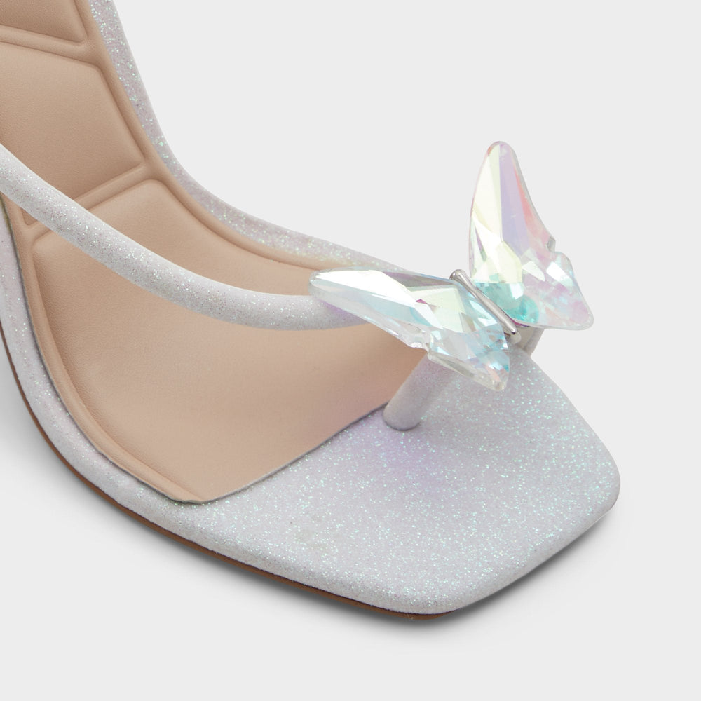 Aldo | Pepela in White - Strappy heeled sandal, Block heel