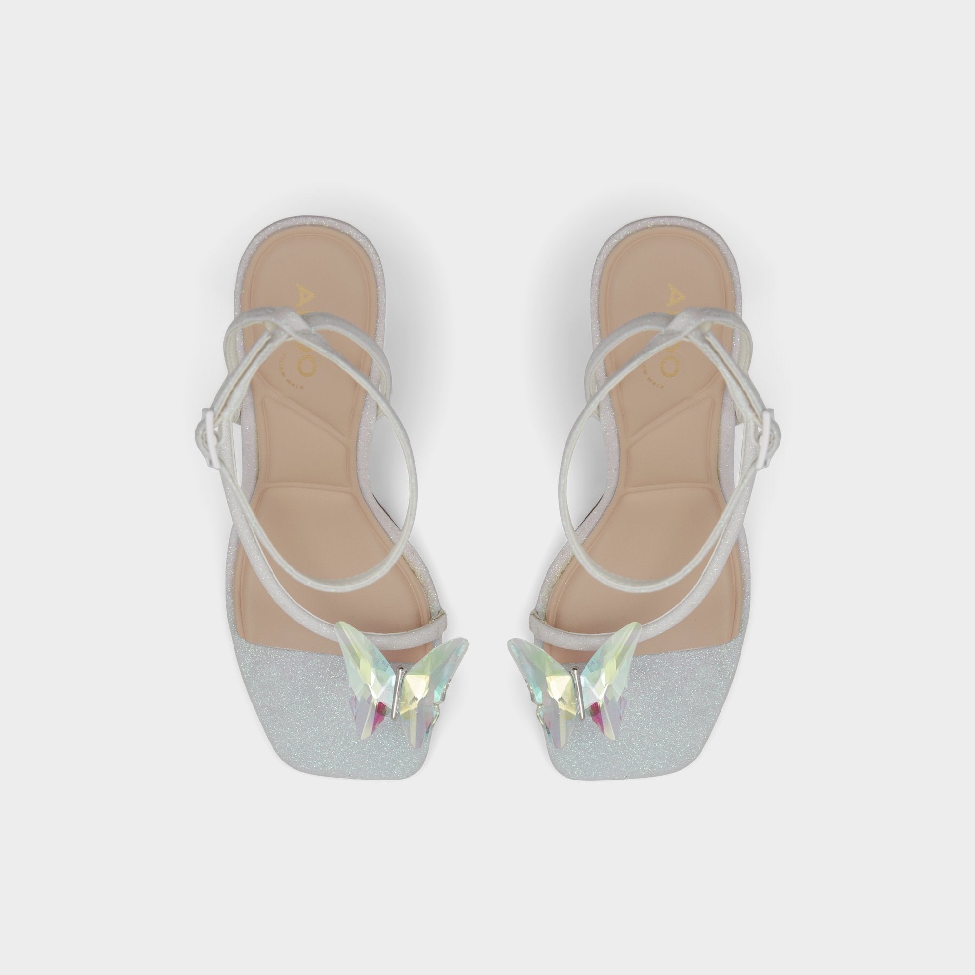 Aldo | Pepela in White - Strappy heeled sandal, Block heel