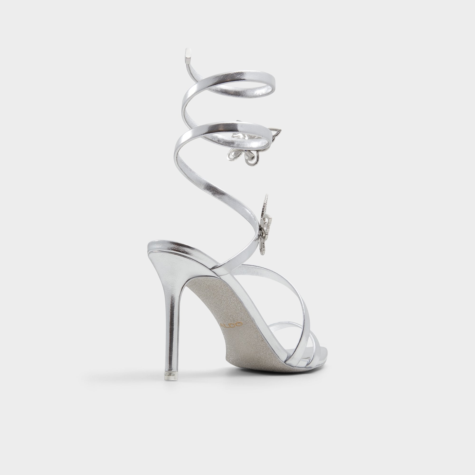 Aldo | Ocia in Silver - Stiletto strappy sandal