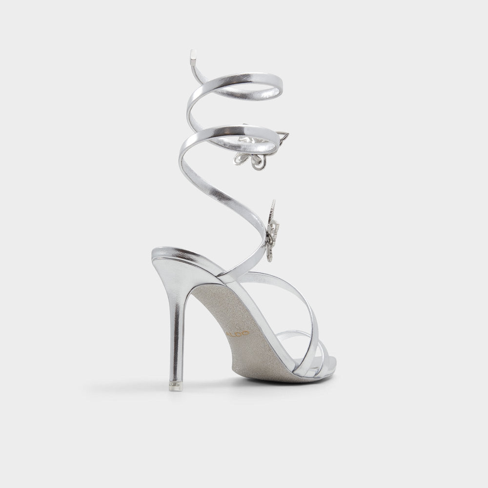 Aldo | Ocia in Silver - Stiletto strappy sandal