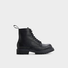 Aldo | Doublezero in Other Black - Combat boot, Lug sole