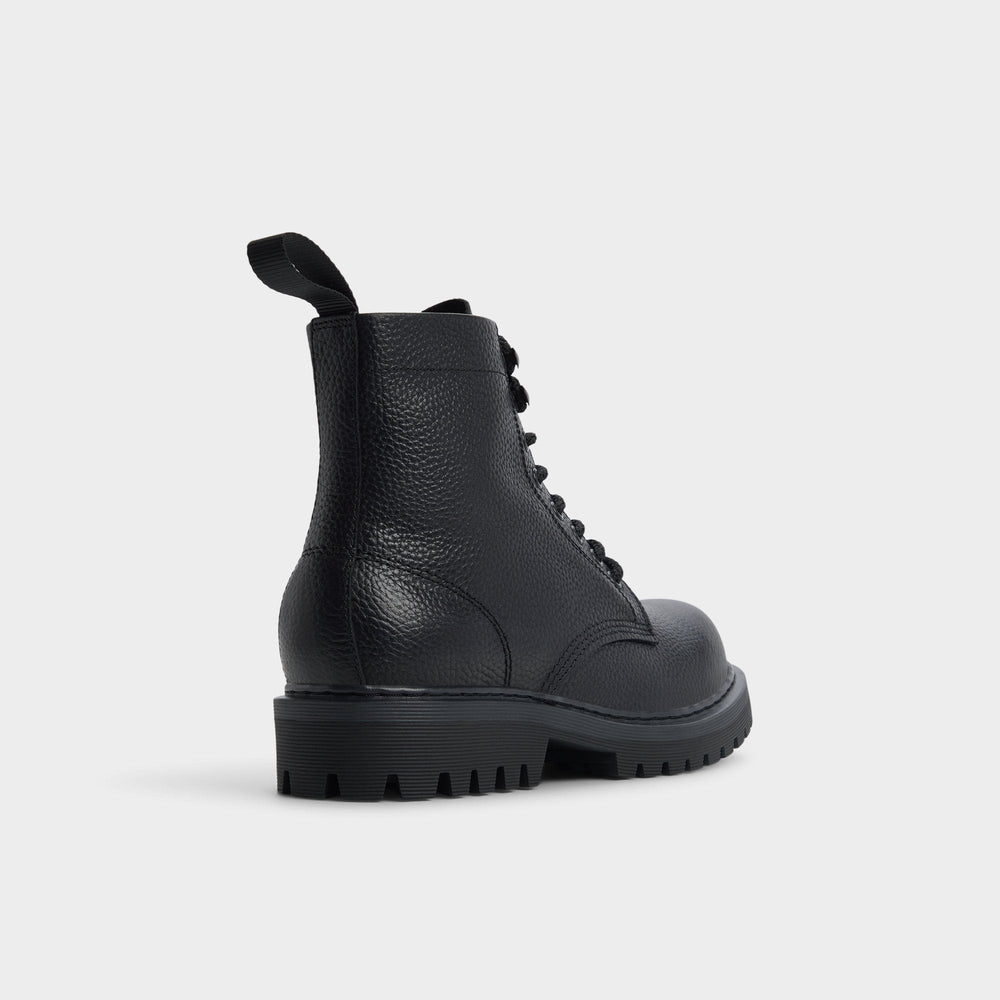 Aldo | Doublezero in Other Black - Combat boot, Lug sole
