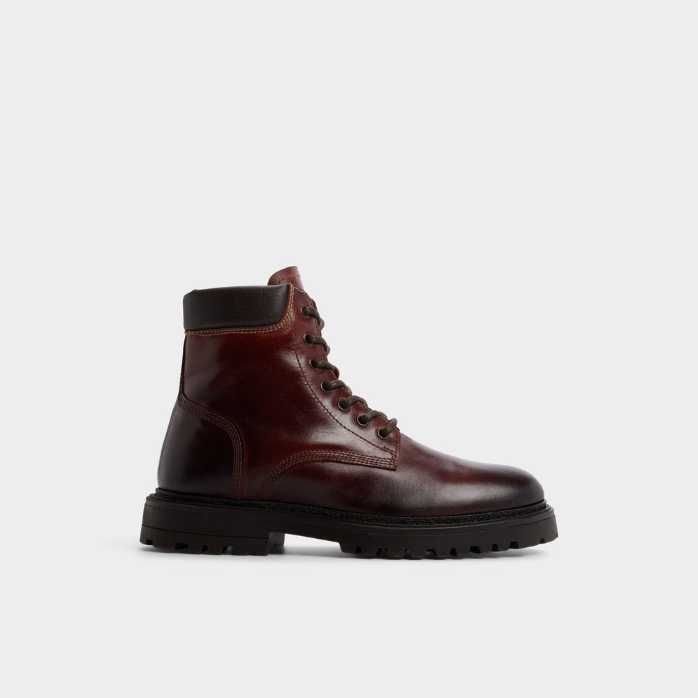 Aldo | Draco in Medium Brown - Combat boot, Lug sole