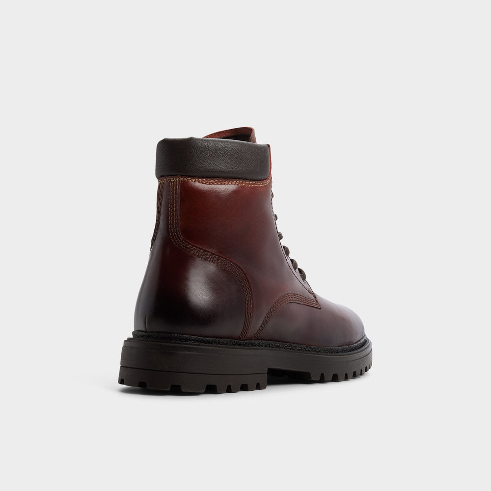 Aldo | Draco in Medium Brown - Combat boot, Lug sole