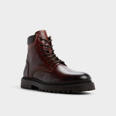 Aldo | Draco in Medium Brown - Combat boot, Lug sole