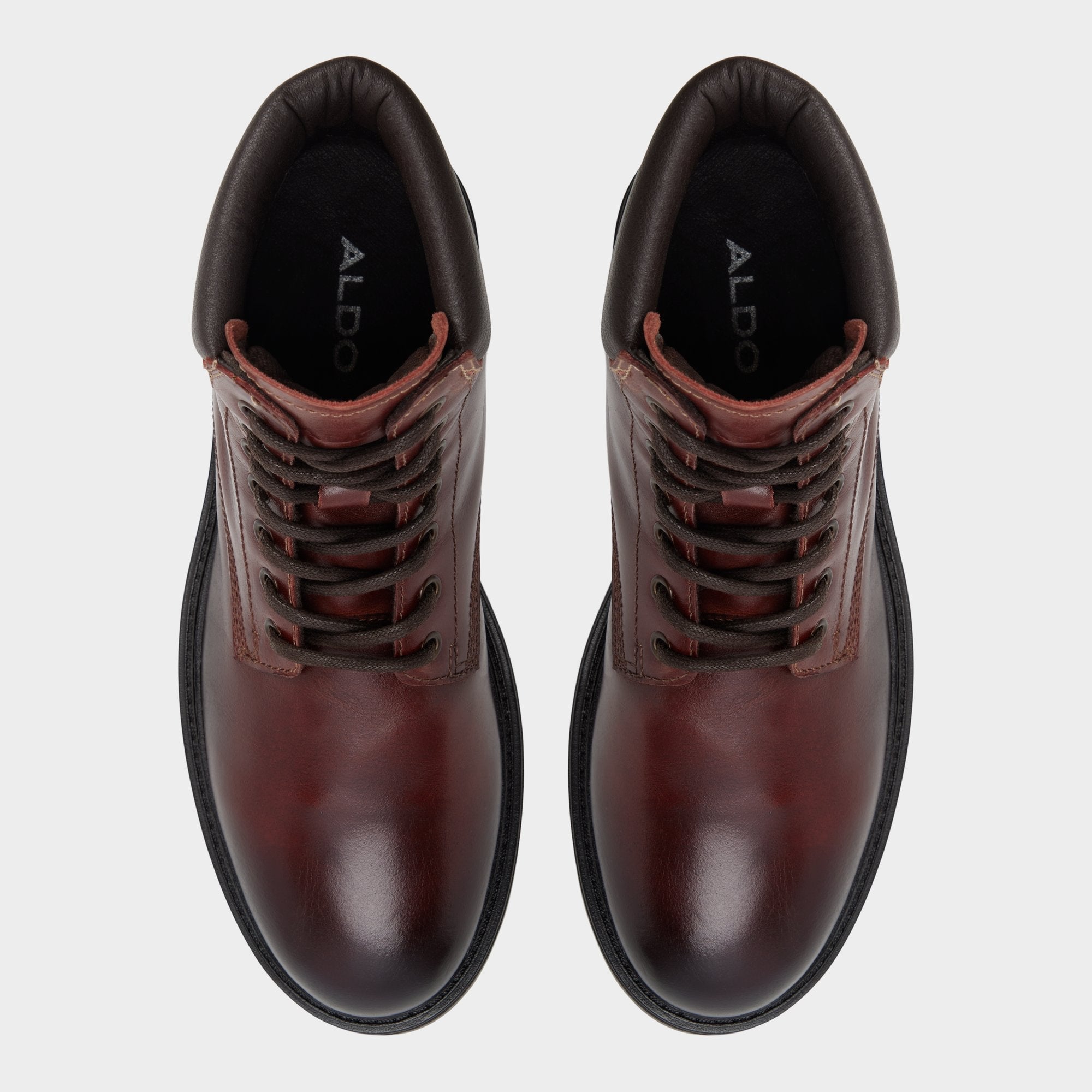 Aldo | Draco in Medium Brown - Combat boot, Lug sole