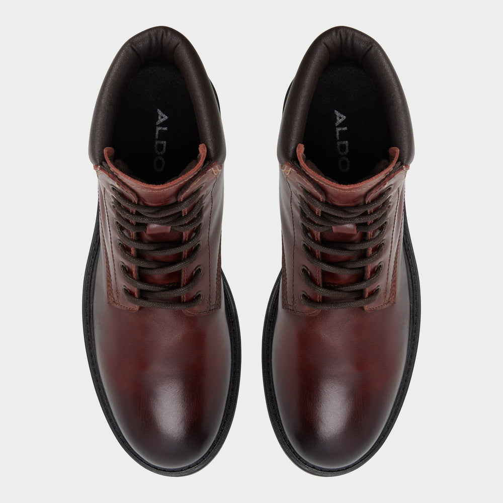 Aldo | Draco in Medium Brown - Combat boot, Lug sole