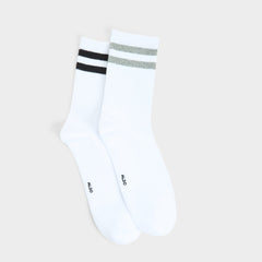 Aldo | Retroline in Grey - Crew socks