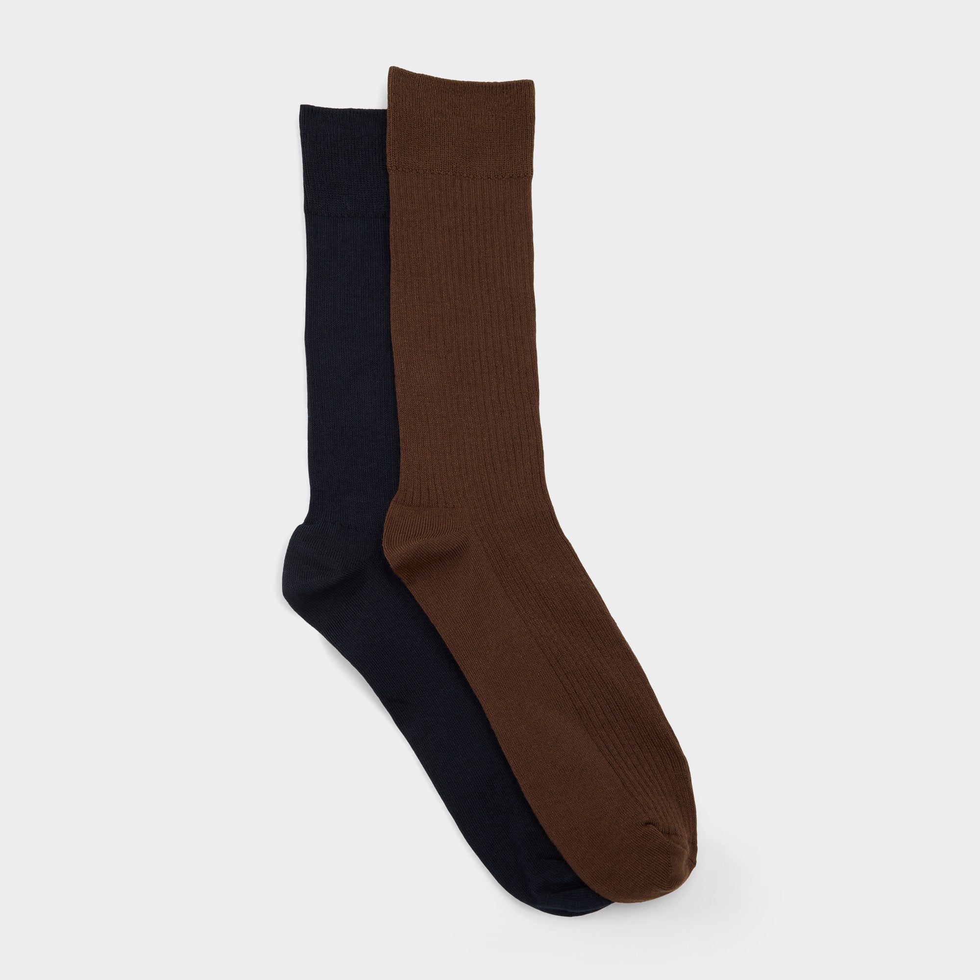 Aldo | Theory in Brown - Crew socks
