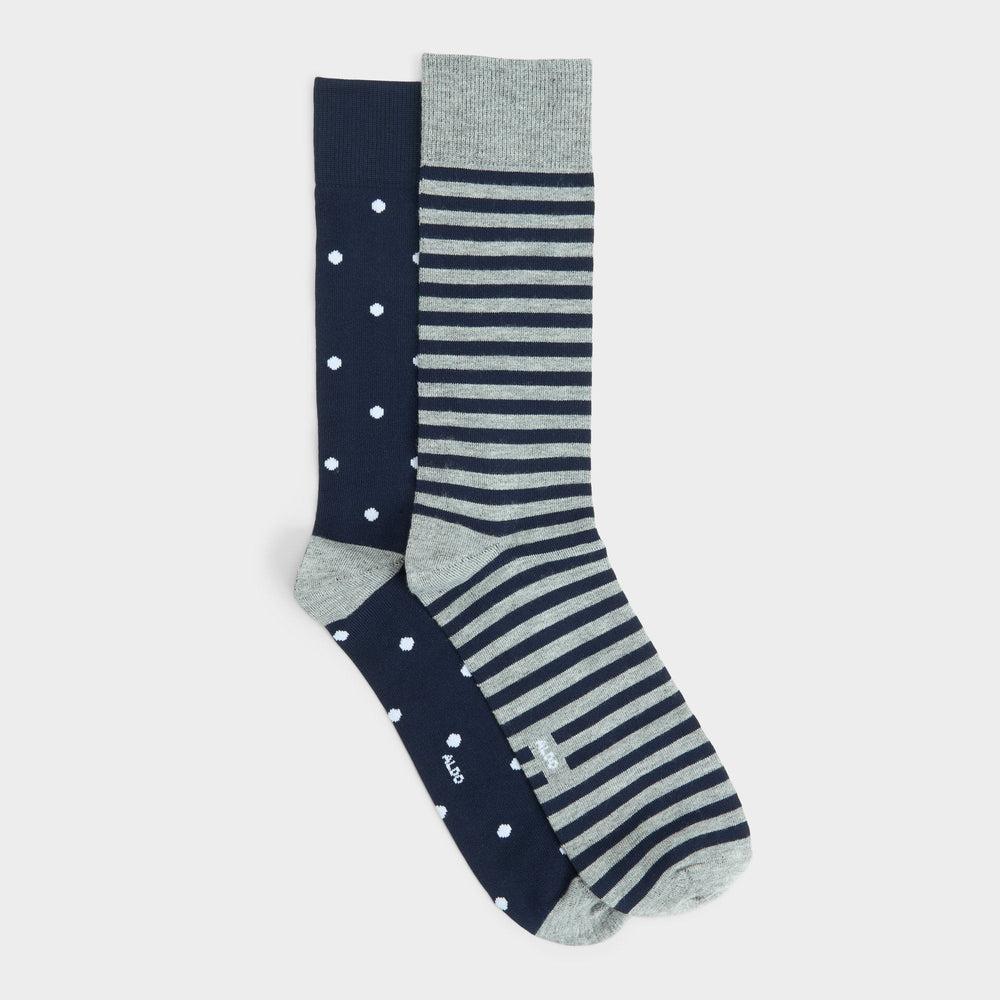 Aldo | Dapperdots in Navy - Crew socks