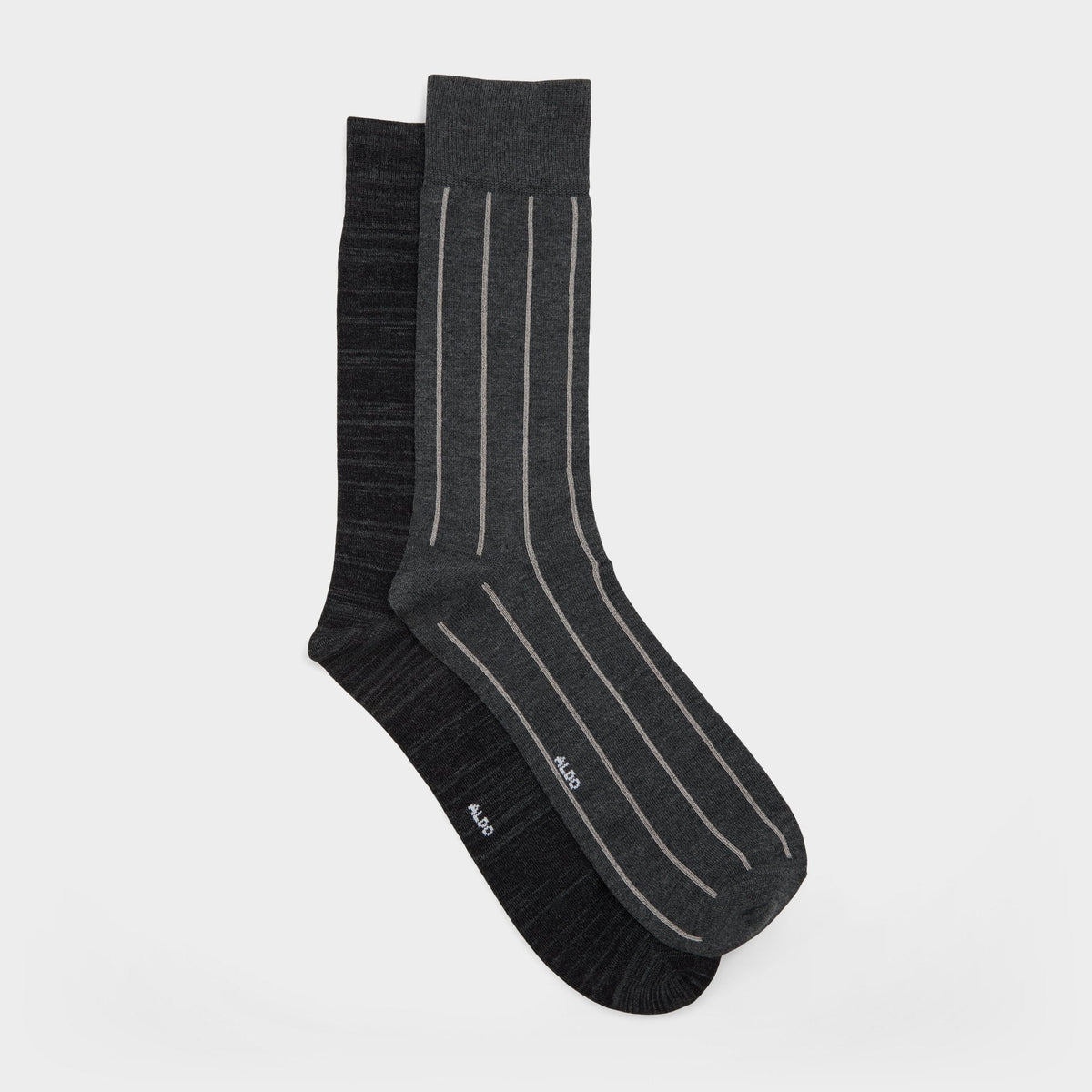 Aldo | Nightstripe in Dark Grey - Crew socks