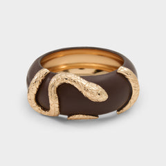 Aldo | Serpelle in Light Brown - Bangle bracelet