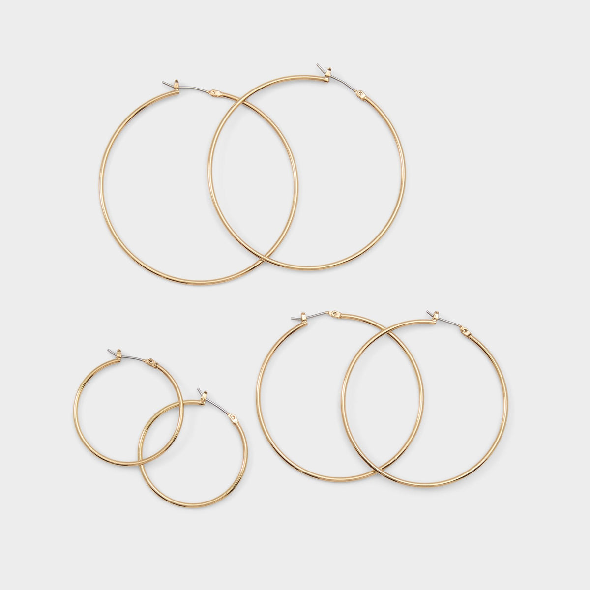 Aldo | Dailyhoops in Gold - Earring set