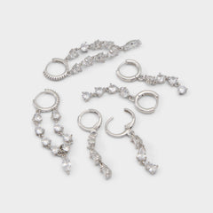 Aldo | Colettee in Silver Clear Multi - Earring set