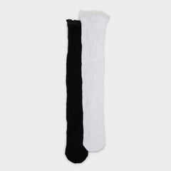 Aldo | Lacydaze in Black White - Crew socks