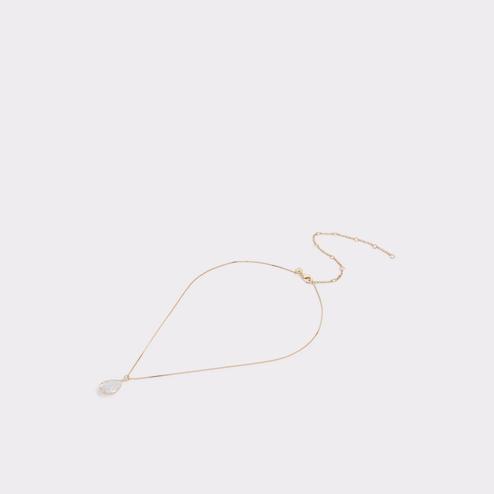 Aldo | Beauceron Gold/Clear Multi Women's Necklaces - Teardrop necklace
