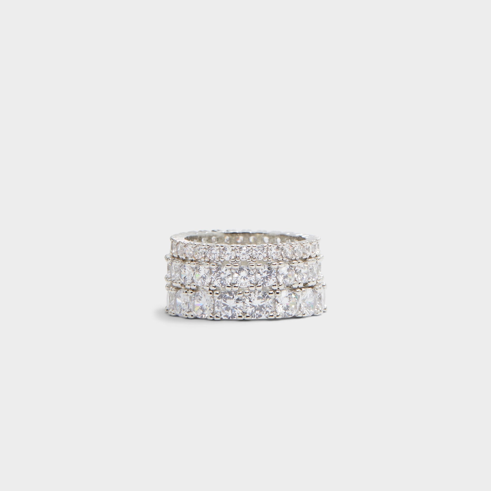Aldo | Uniawen Silver/Clear Multi Women's Rings - Stackable rings