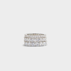 Aldo | Uniawen Silver/Clear Multi Women's Rings - Stackable rings