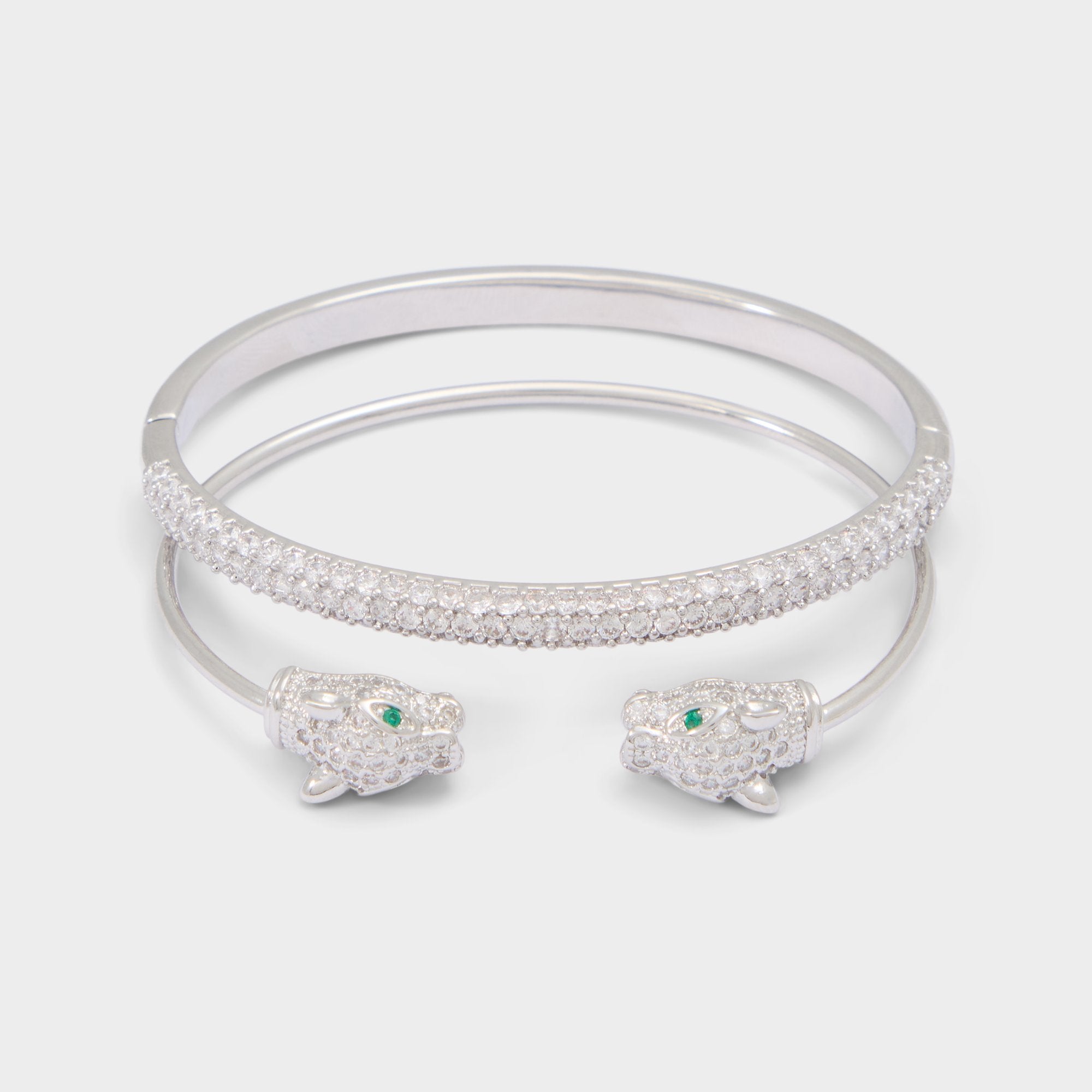 Aldo | Albamaelden in Silver Clear Multi - Bangle bracelet