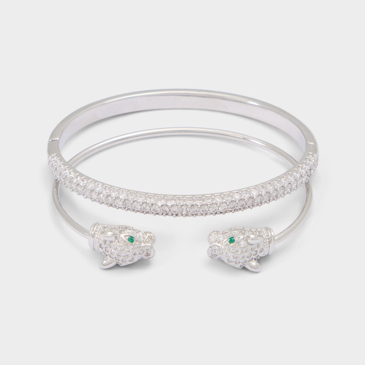 Aldo | Albamaelden in Silver Clear Multi - Bangle bracelet