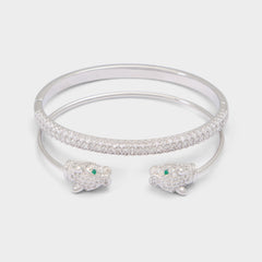 Aldo | Albamaelden in Silver Clear Multi - Bangle bracelet