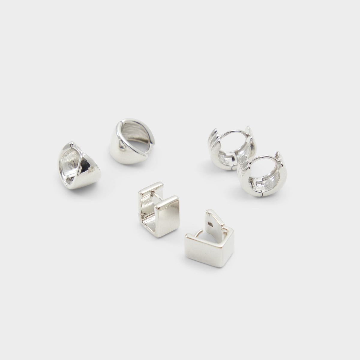 Aldo | Adenariel in Silver - Huggie hoop earrings