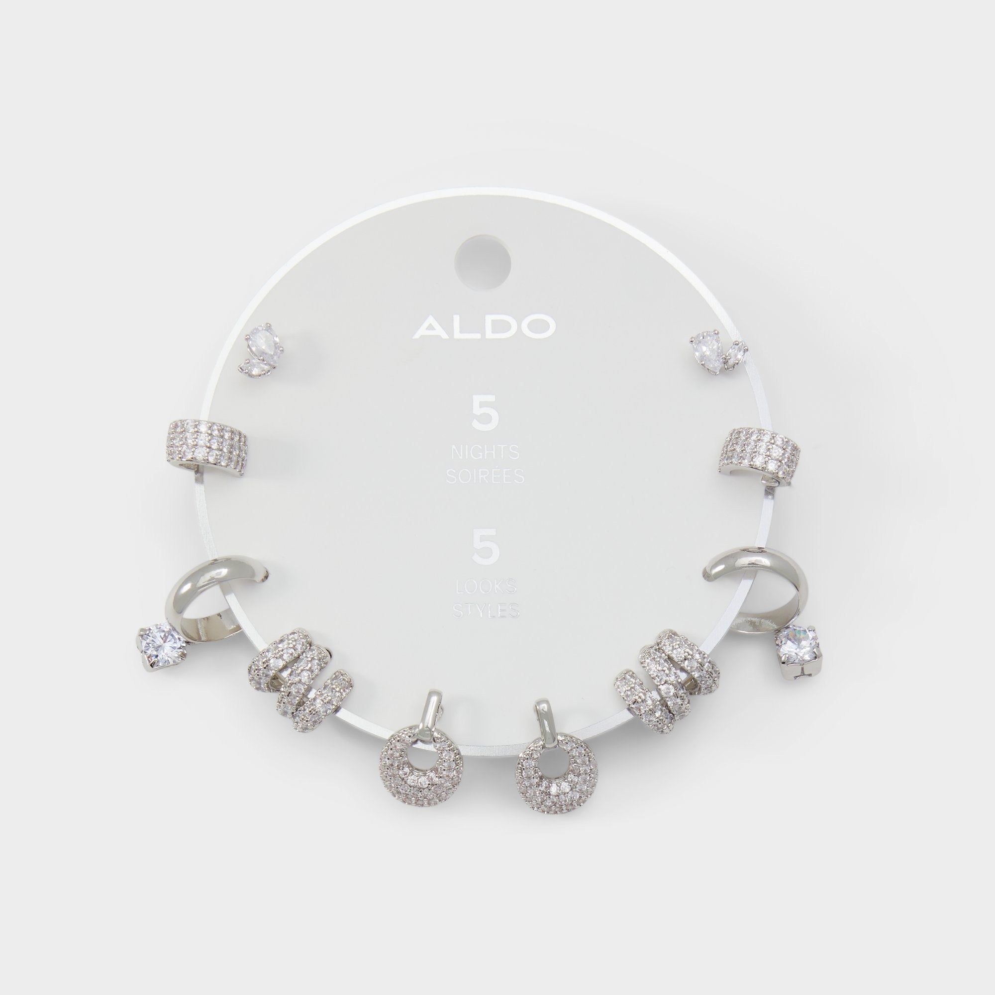 Aldo | Fivelooks Silver/Clear Multi Women's Cubic Zirconia - Earrings