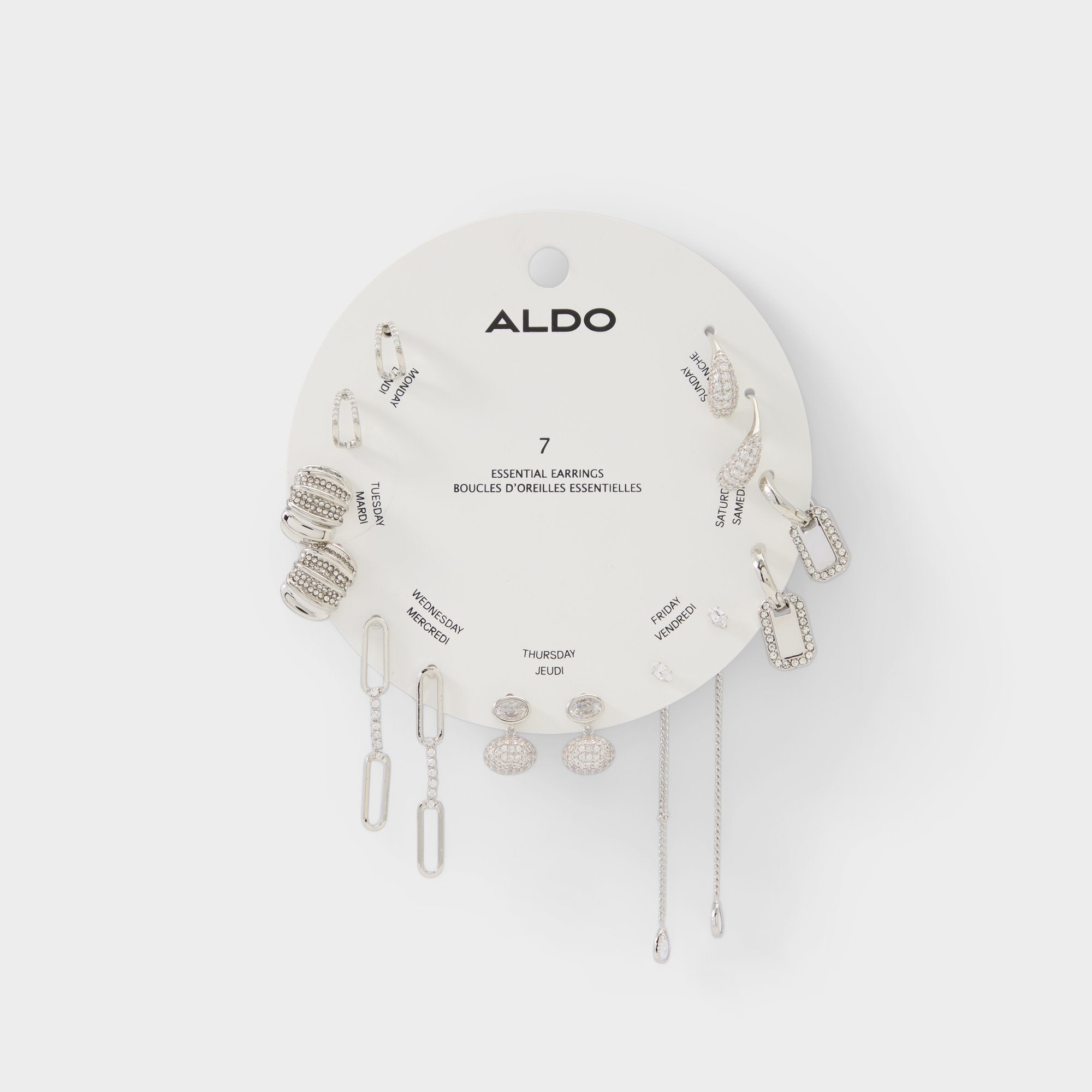 Aldo | Partyessentials in Silver Clear Multi - Earring set