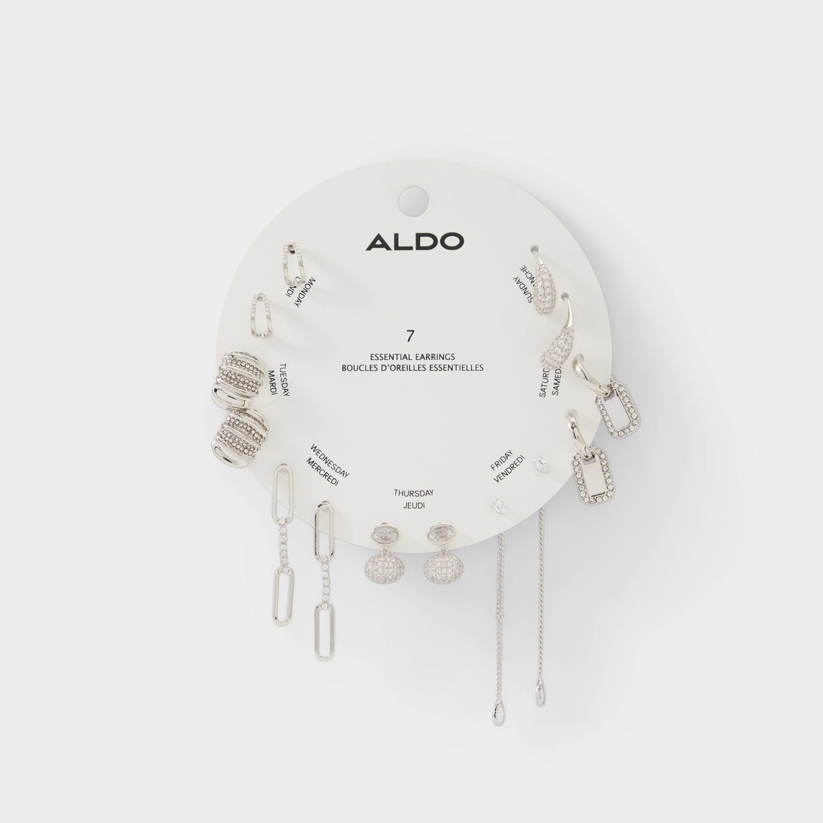 Aldo | Partyessentials in Silver Clear Multi - Earring set