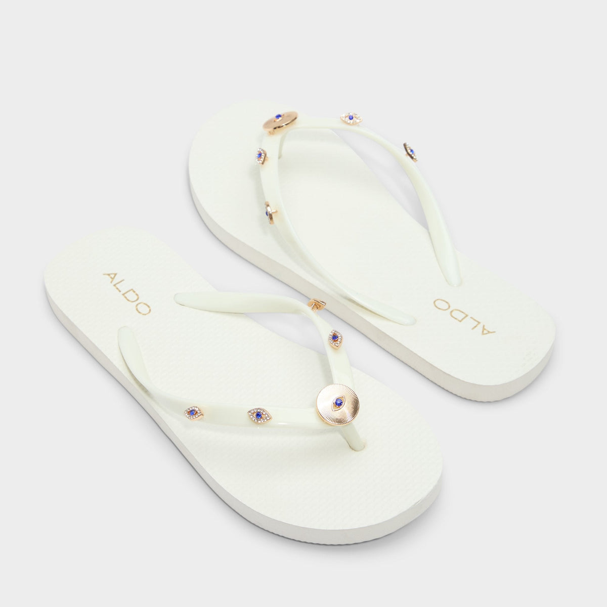 Aldo | Edajan Black/Gold Multi Women's Jelly Sandals & Flip Flops - Flip flop