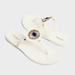 Aldo | Ebariel White Women's Jelly Sandals & Flip Flops - T-strap sandal