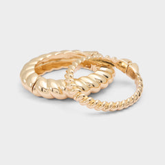 Aldo | Twistedd in Gold - Bangle bracelet