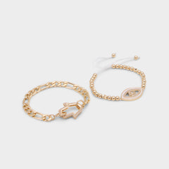 Aldo | Positivity in Gold Clear Multi - Bracelet