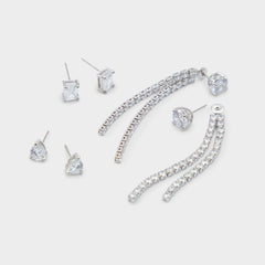 Aldo | Javenalia Silver/Clear Multi Women's Earrings - Earrings