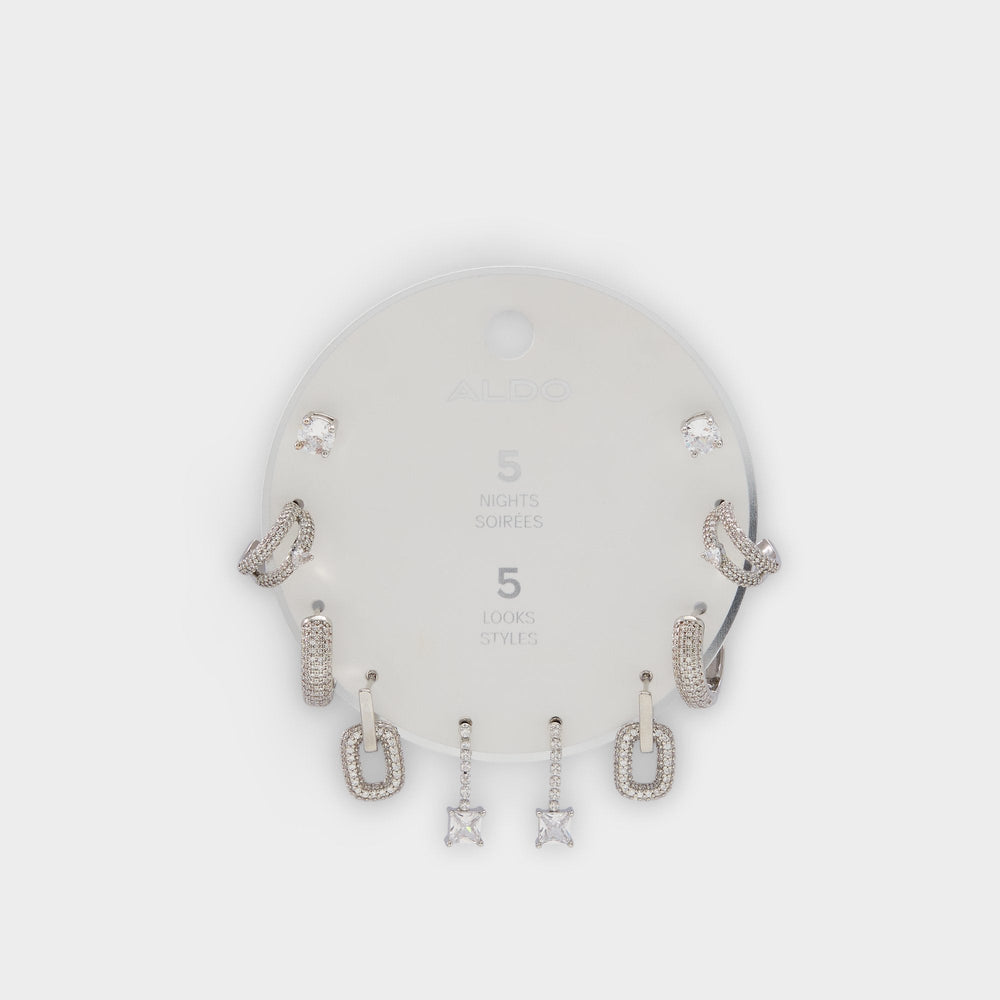 Aldo | Fivelookss Silver/Clear Multi Women's Earrings - Earring set