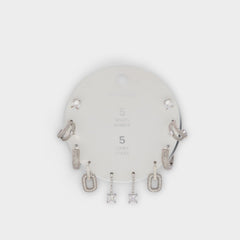 Aldo | Fivelookss Silver/Clear Multi Women's Earrings - Earring set