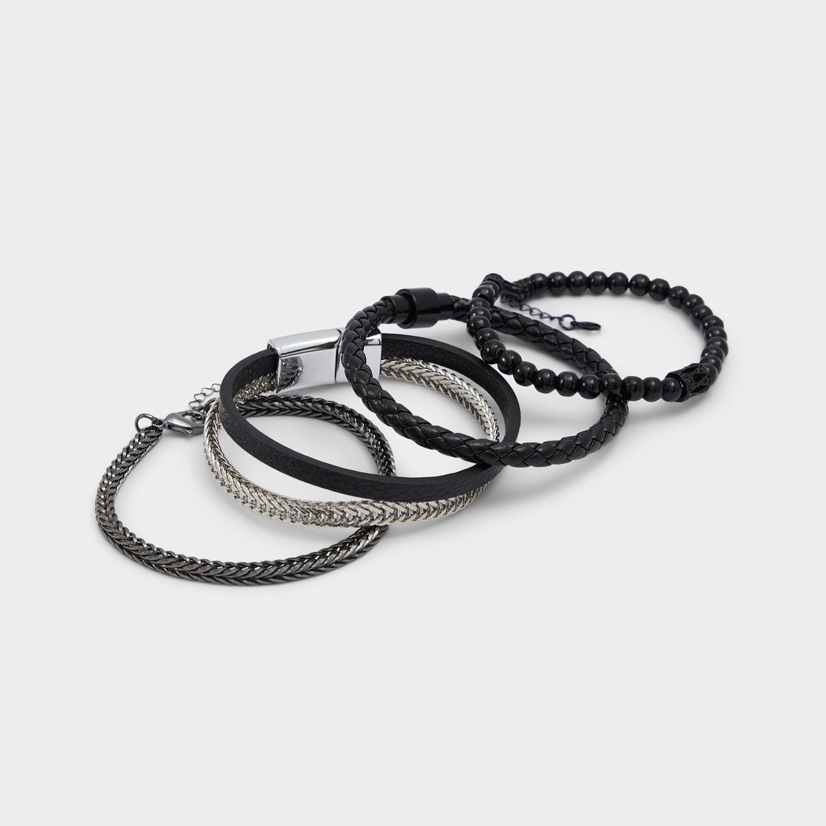 Aldo | Danniell Black/Silver Multi Men's Jewelry - Bracelet